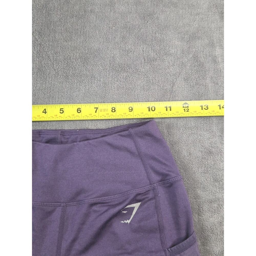 Gymshark Women's Dry Pocket Mesh Size S Purple Leggings Activewear Gym C37-23 - Picture 5 of 10